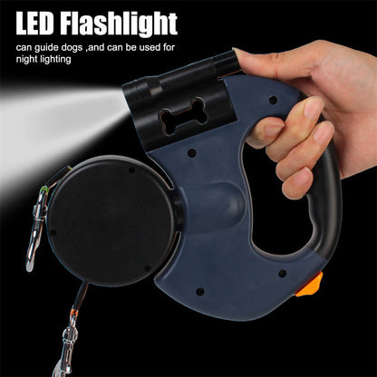 Retractable Dog Leash For Small Dogs Reflective Dual Pet Leash Lead