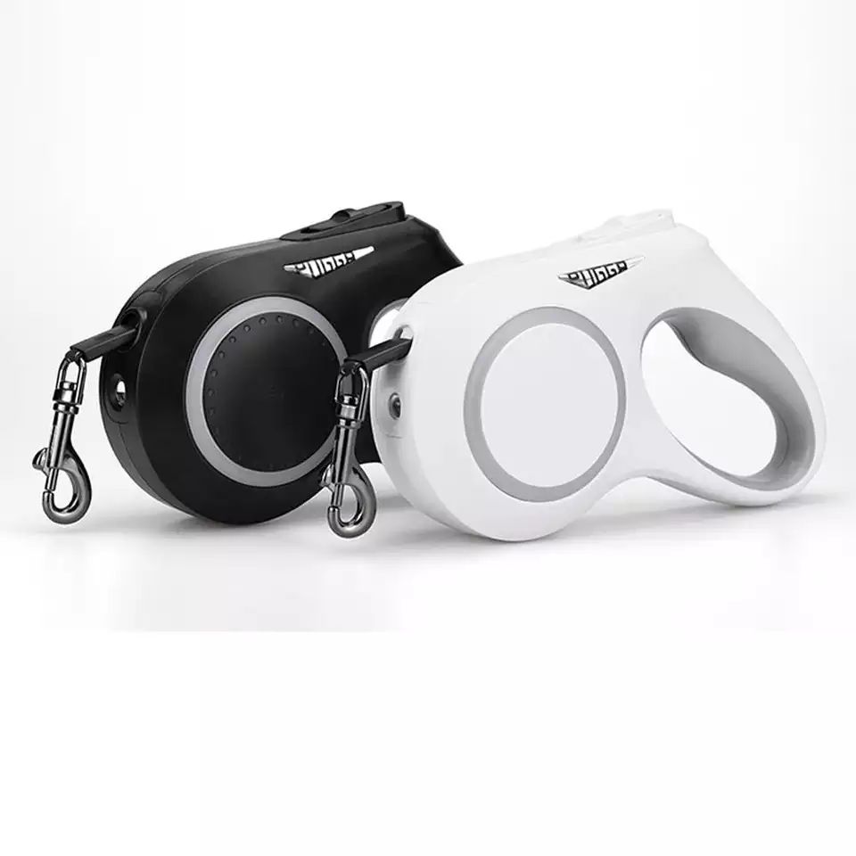 Automatic Retractable LED Dog Leash , Safe Night Walks