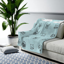 Cozy animal print throw