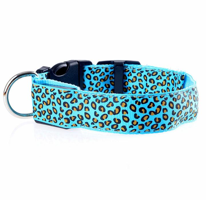 Flashing LED pet collar