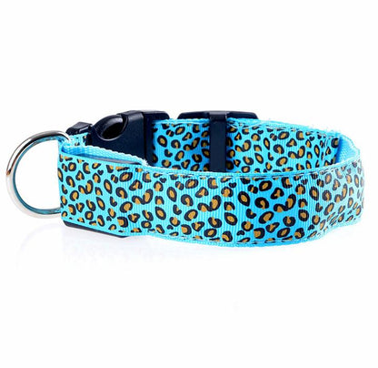 Flashing LED pet collar