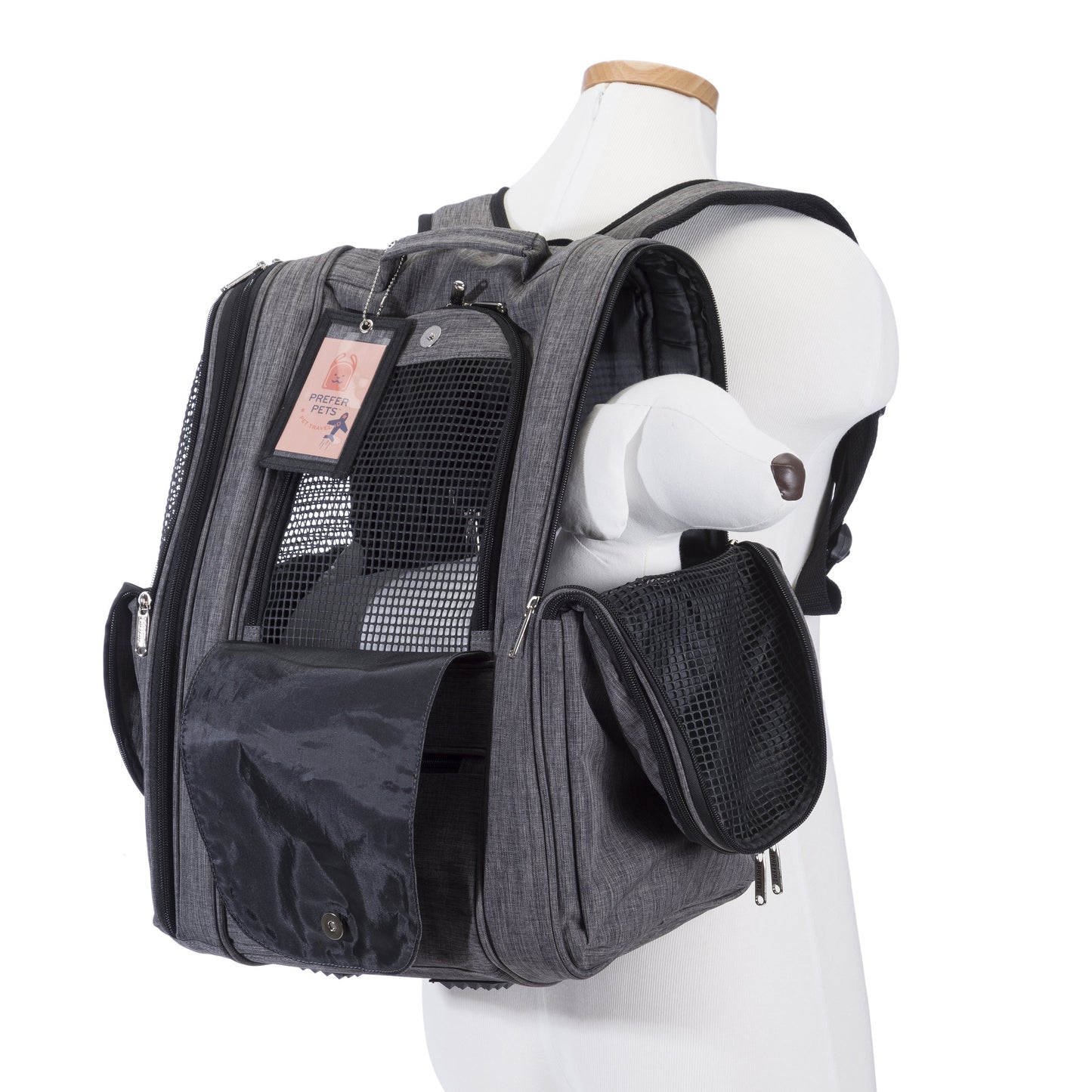 Plush pet travel bag