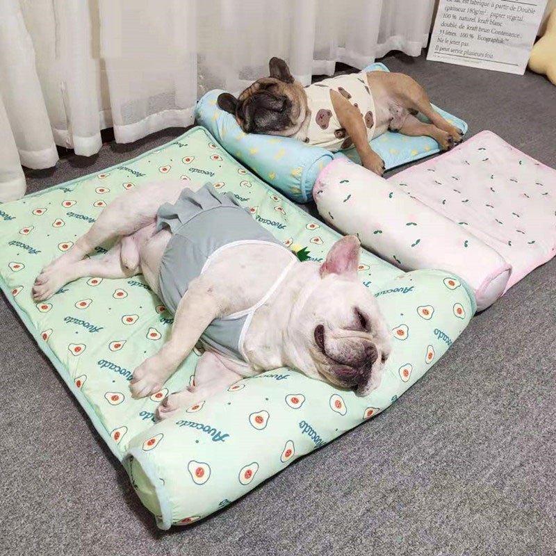 ice silk pet bed